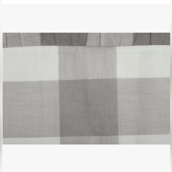 Cotton Farmhouse Check Grey White Accent Pillow Covers - Set of 2 - Picture 2 of 4